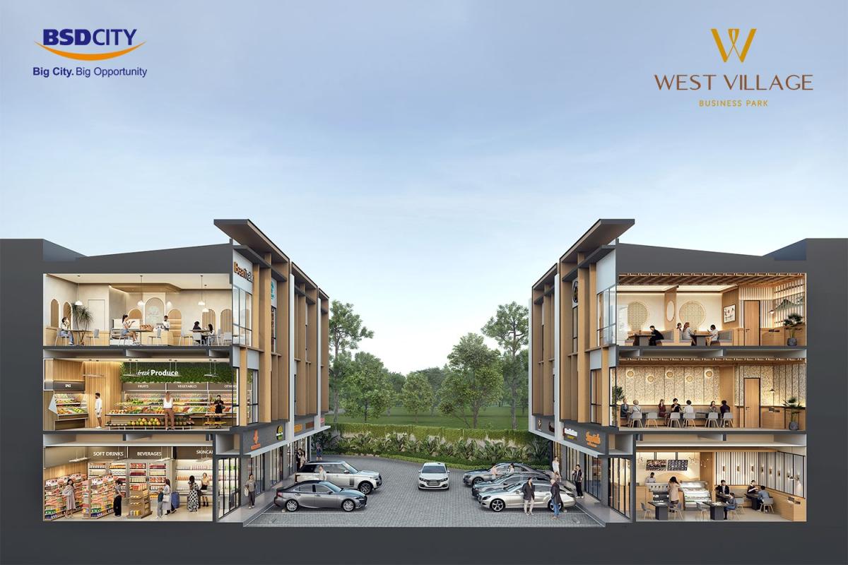West Village BSD 2 Type Shophouse